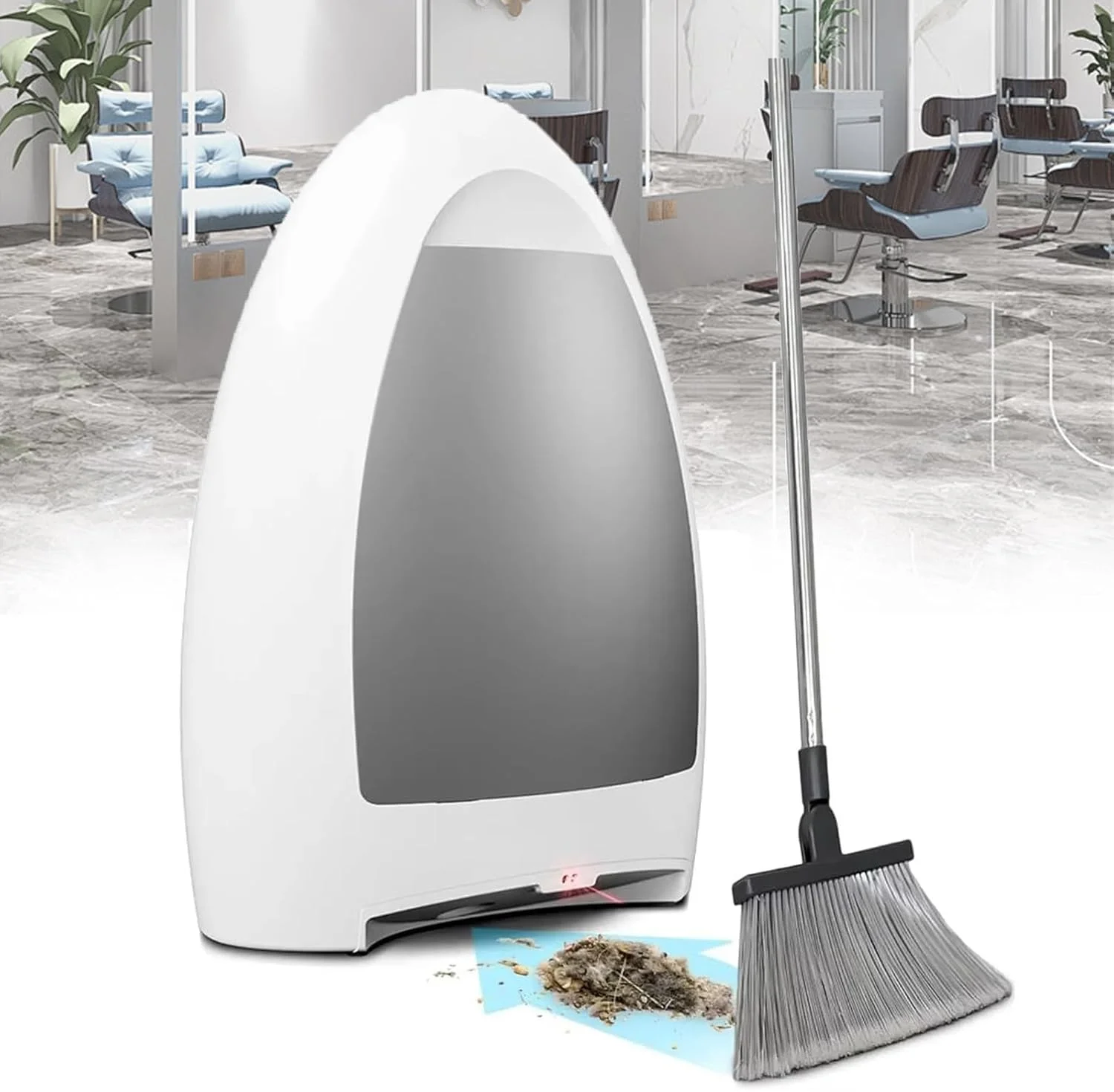 سطل زباله اتوماتیک و بدون لمس 1000 واتی، جاروبرقی مخزنی بدون کیسه با فیلتراسیون با راندمان بالا، ایده آل برای موی حیوانات خانگی، غذا، خاک در آشپزخانه، سالن، خانه