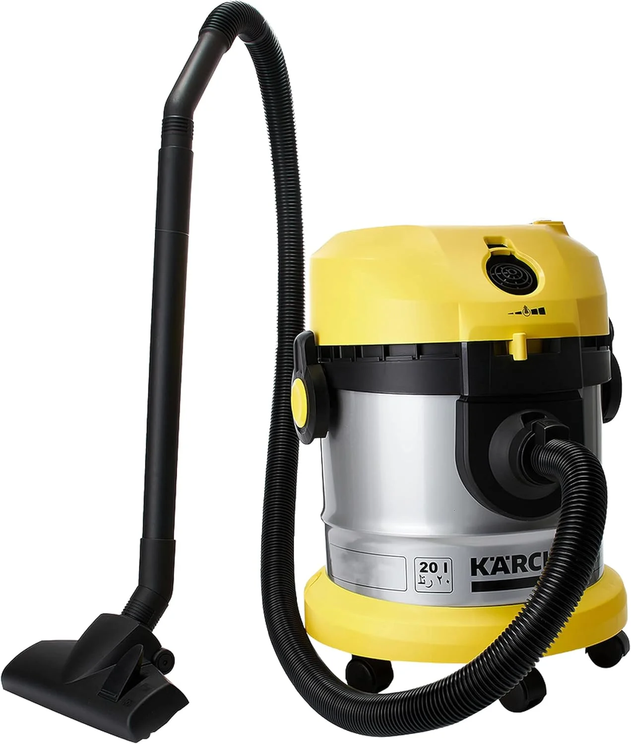 جاروبرقی خشک، سنگین، قدرتمند، 20 لیتری، فلزی، فقط 1800 وات، مصرف کم، کارچر VC 1.800