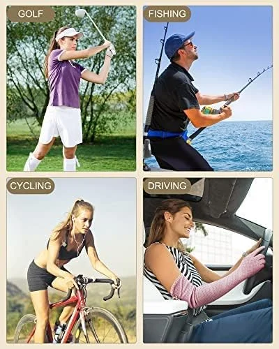 دستکش های بلند ضد آفتاب SYOSI زنانه، دستکش رانندگی ضد آفتاب، ضد لغزش، تمام انگشتی، محافظ بازو در برابر آفتاب برای ورزش های فضای باز، 3 جفت، M دستکش های بلند ضد آفتاب SYOSI زنانه، دستکش رانندگی ضد آفتاب، ضد لغزش، تمام انگشتی، محافظ بازو در برابر آفتاب برای ورزش های فضای باز، 3 جفت، M