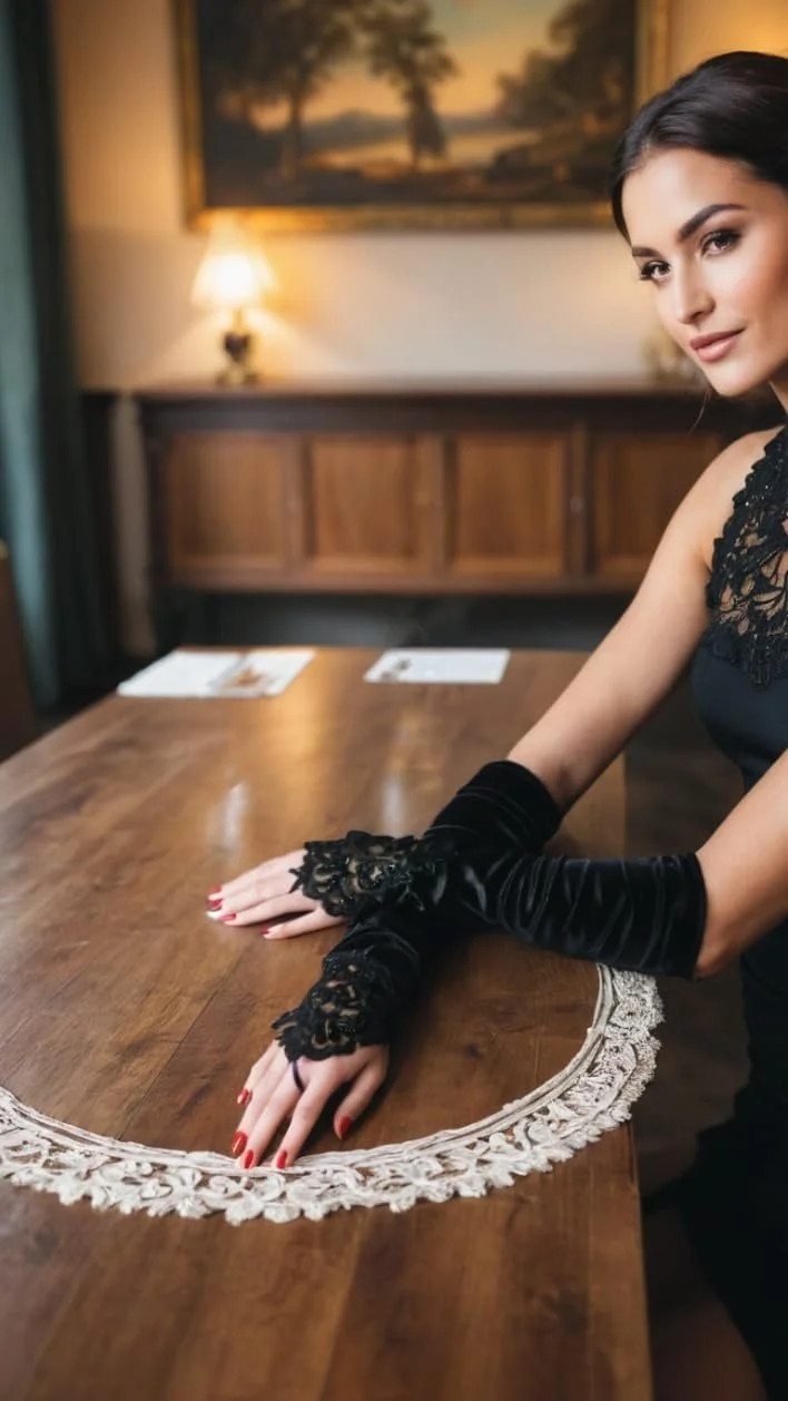 دستکش های اپرا Sweet seven Vintage Glamour: اکسسوری لباس فِلَپِر دهه 20، ظرافت بدون انگشت، طول آرنج ساتن کلاسیک برای زنان