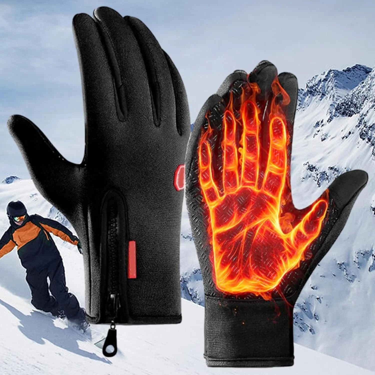 Cold Weather Gloves Full Finger,Windproof Gloves Hand Warmers | Mitten Waterproof Touchscreen Ergonomic Warmer for Working Hiking Skiing Cycling Sledding Sports Snowboarding Cold Weather Gloves Full Finger,Windproof Gloves Hand Warmers | Mitten Waterproof Touchscreen Ergonomic Warmer for Working Hiking Skiing Cycling Sledding Sports Snowboarding