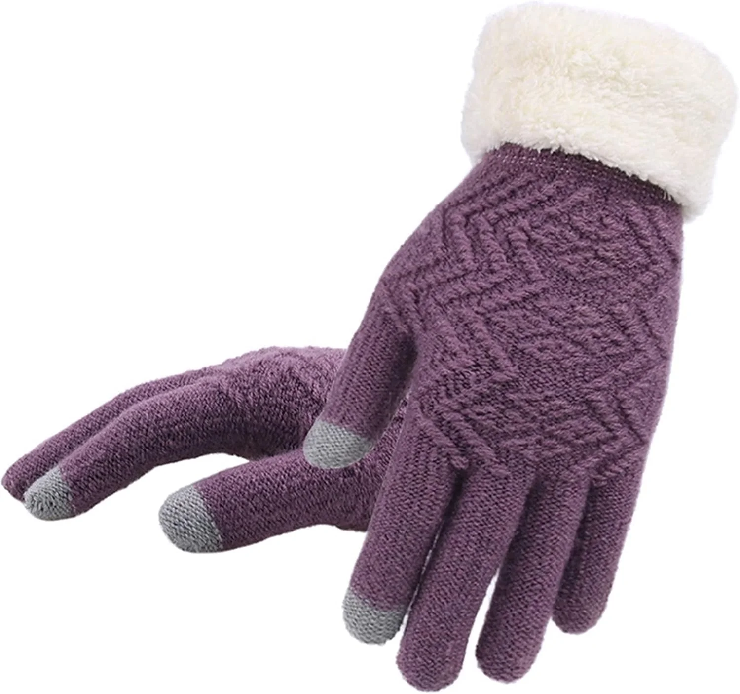 دستکش زالتاس زنانه دستکش بافتنی دستکش صفحه لمسی زنانه دستکش ضخیم دستکش زمستانی گرم دستکش زنانه انگشت کامل دستکش بافتنی نرم و کشسان. (رنگ: Hortel، سایز: سایز آزاد)
