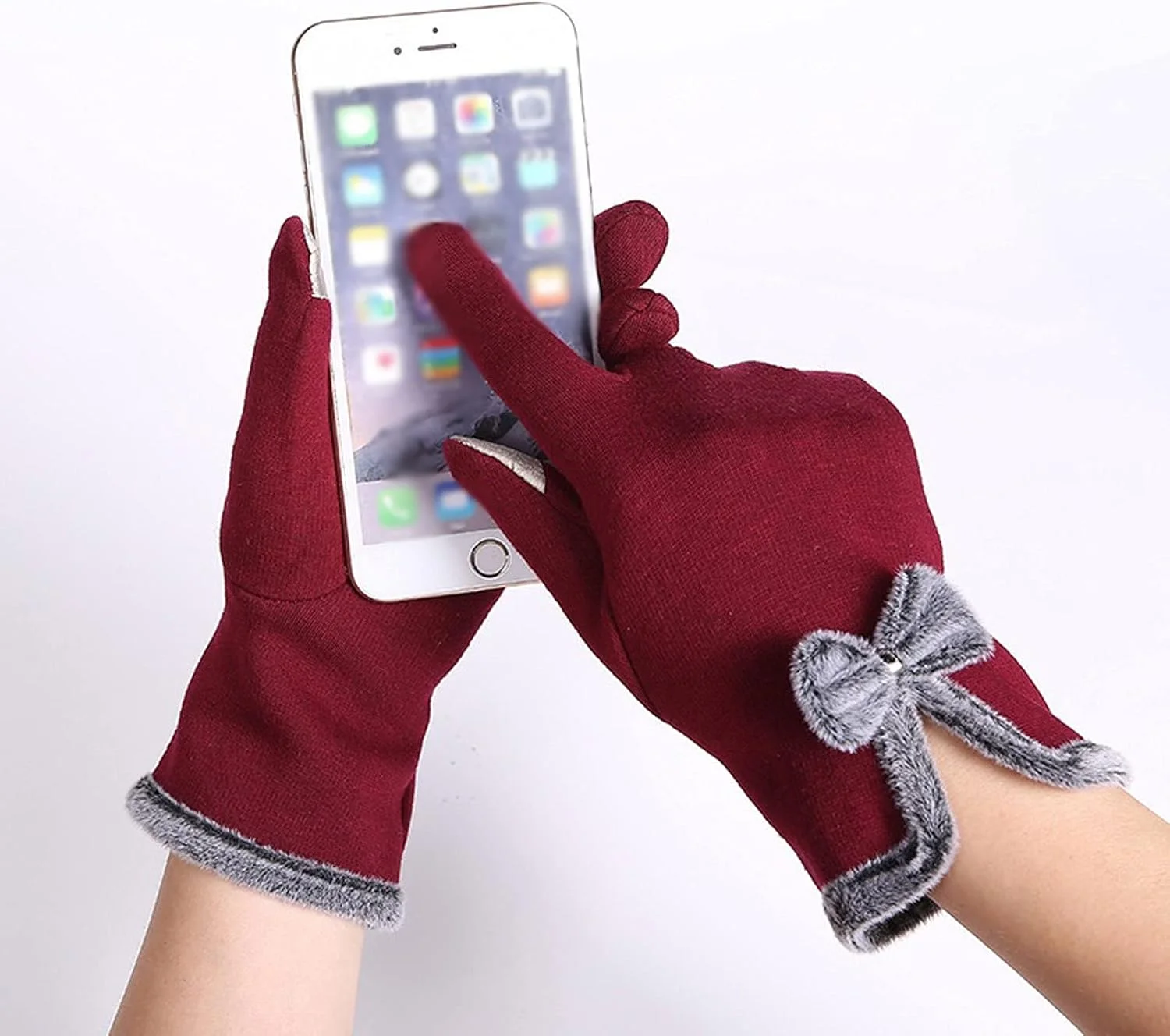 دستکش های زنانه ZALTAS، دستکش های زمستانی لمسی گرم مناسب برای فضای باز (رنگ: Hortel)