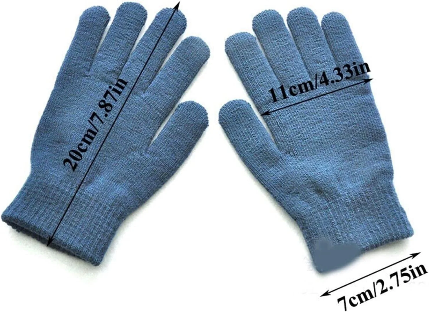 دستکش های بدون درز زنانه YWLETO، دستکش های بافتنی پشمی ضخیم پاییزی، دستکش های مچی. دستکش زنانه (رنگ: Hortel، سایز: تک سایز)