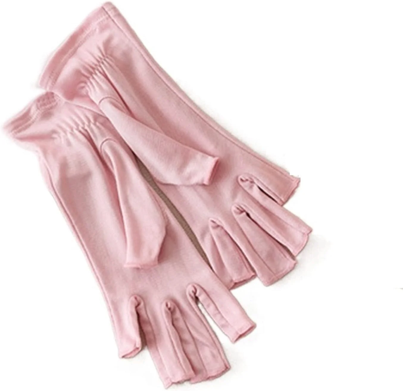 دستکش های ضد آفتاب تابستانی زنانه YWLETO، نیم انگشتی، نازک و تنفسی، مدل M50