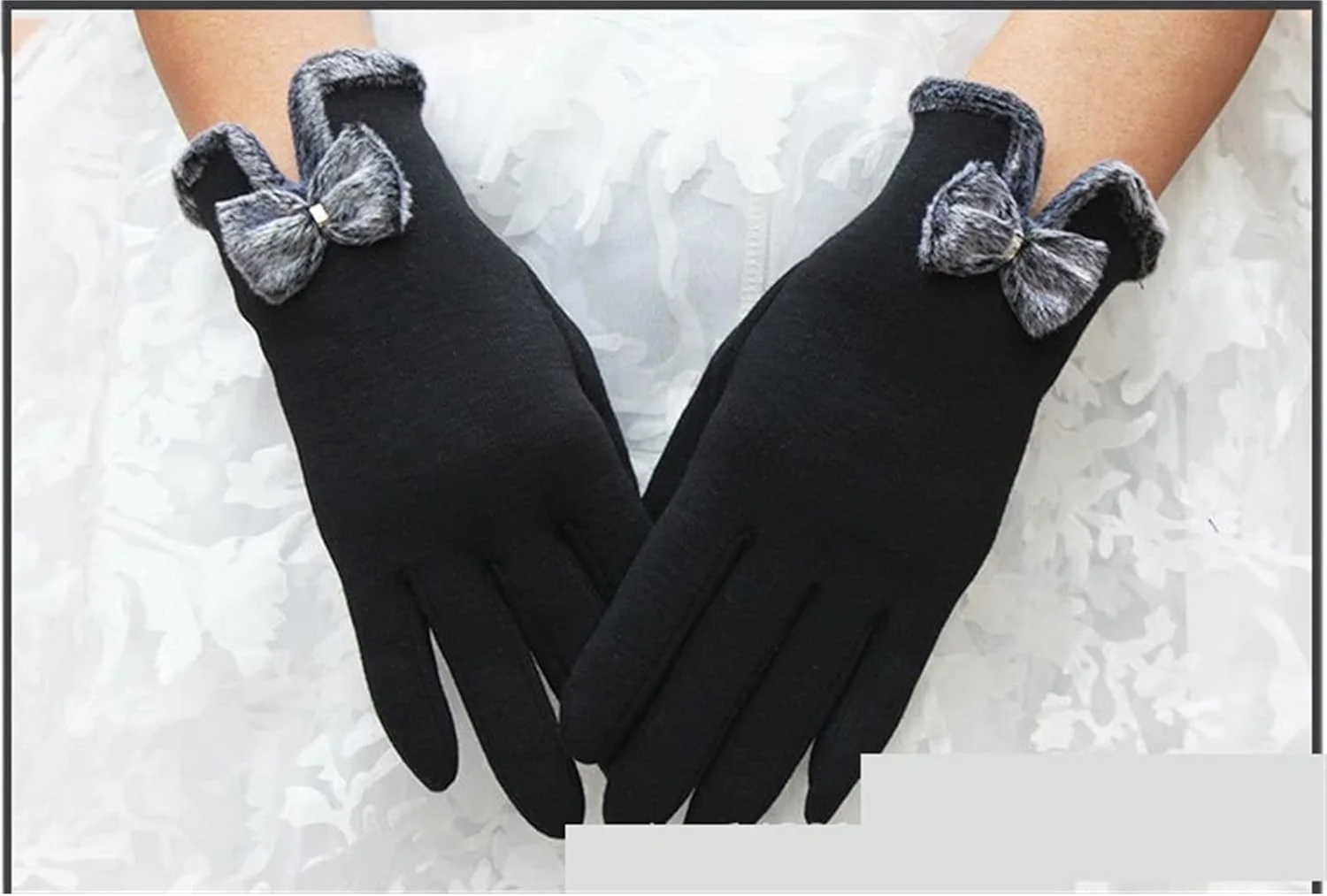 دستکش های لمسی زنانه YWLETO از جنس مخمل بدون پر، مناسب پاییز و زمستان، دستکش های رانندگی زیبا و دستکش های نیمه انگشتی زنانه