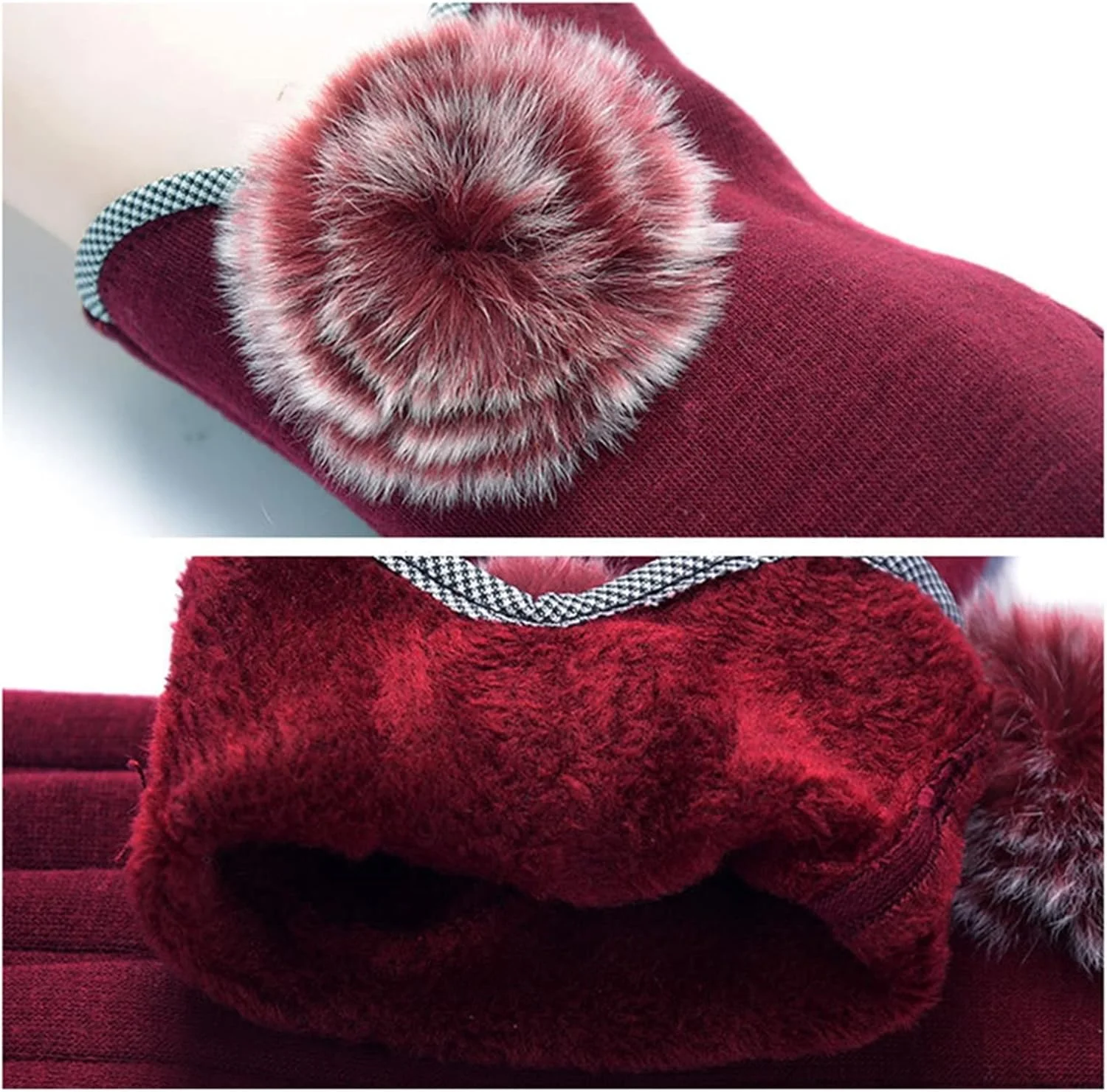 دستکش های مخملی گرم زنانه YWLETO، دستکش های دوچرخه سواری و رانندگی صفحه لمسی زنانه