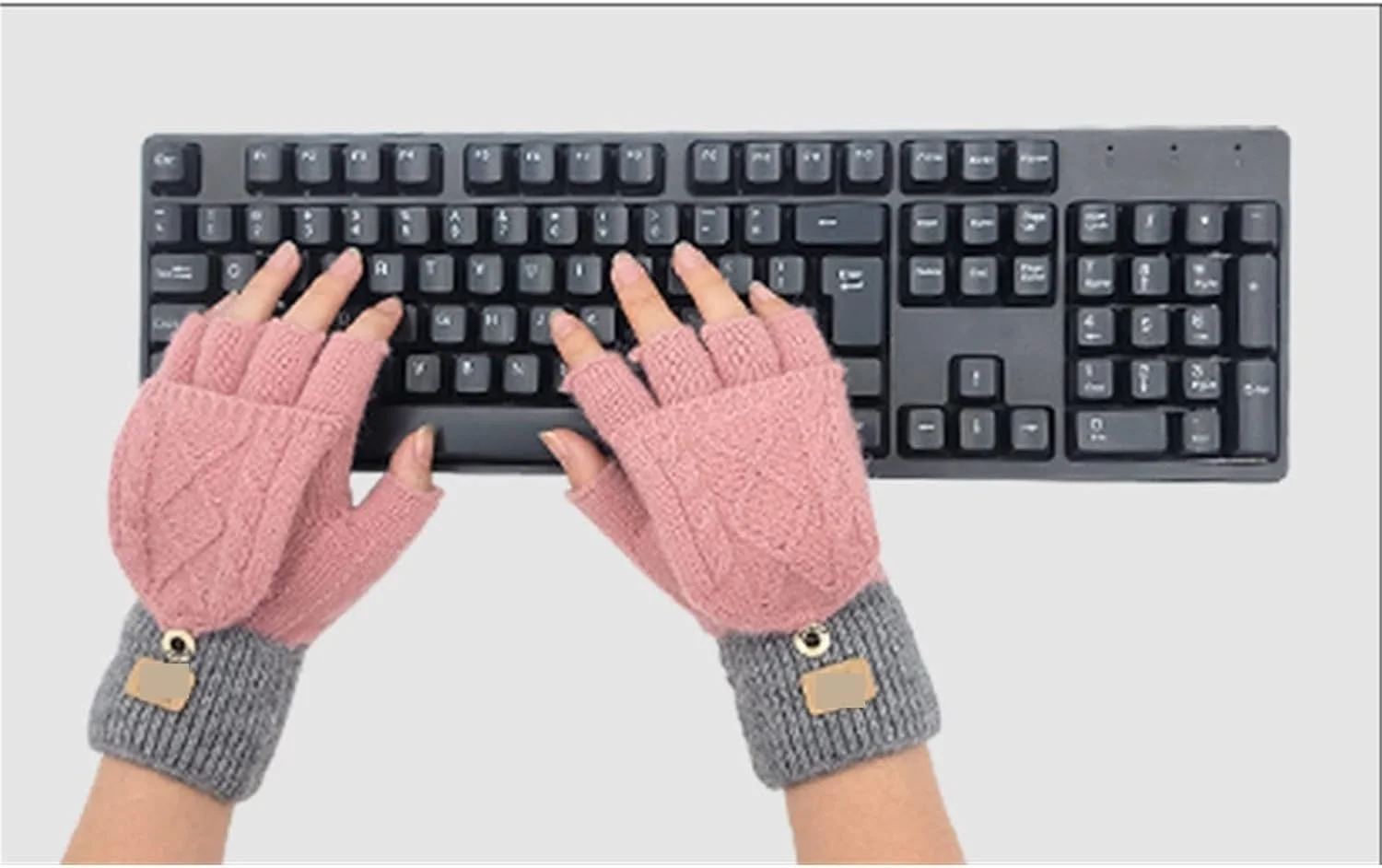 دستکش های زمستانی YWLETO دستکش های نیم انگشتی دستکش های گرم ضد سرما زنانه دستکش های بدون انگشت زنانه