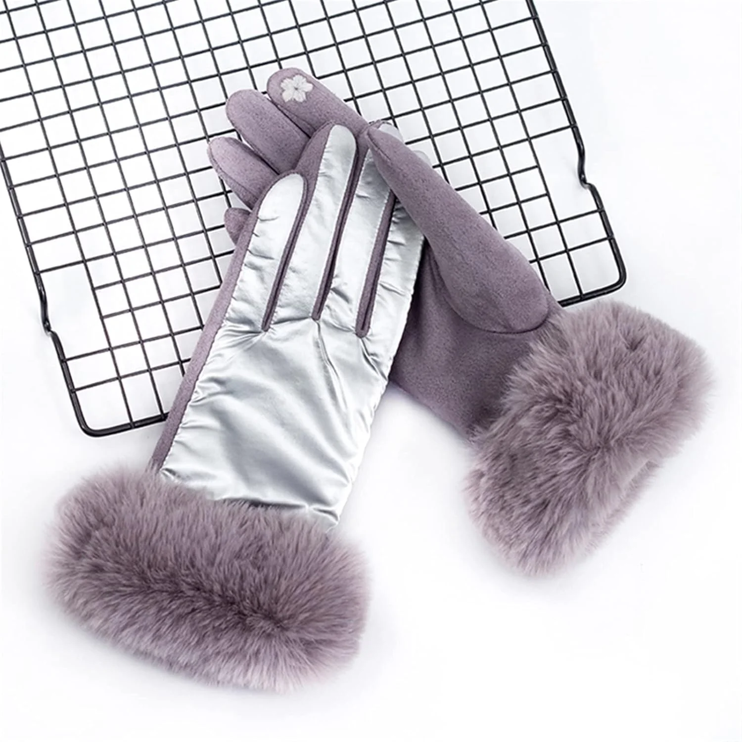 دستکش های یکبار مصرف زمستانی زنانه YWLETO، دستکش های ضخیم گرم با قابلیت استفاده از صفحه لمسی