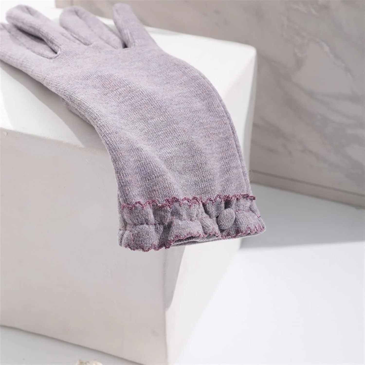 دستکش های زنانه YWLETO زمستانی گرم، نازک، راحت، مخملی، مناسب رانندگی و استفاده از صفحه لمسی