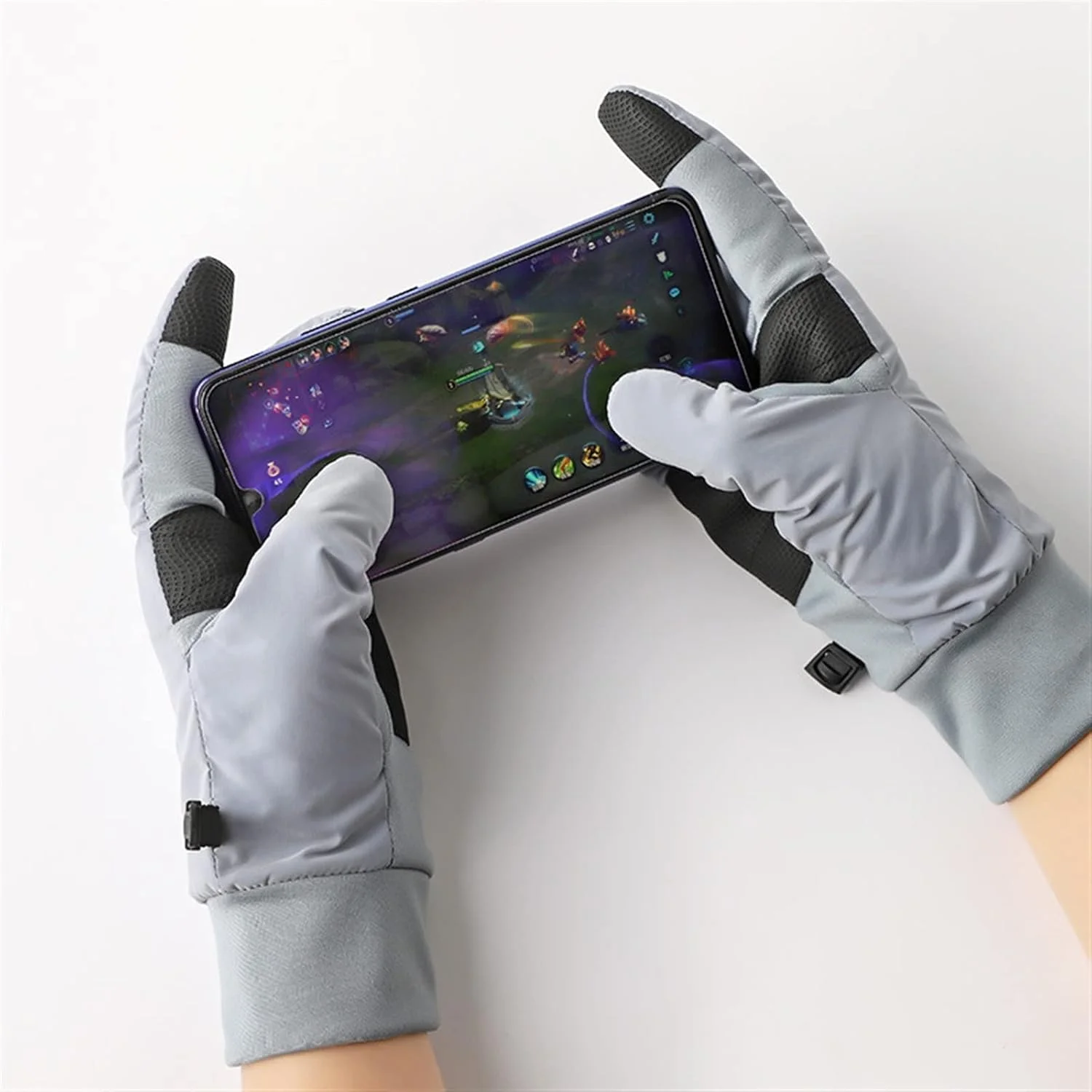 دستکش های گرم ورزشی ضد باد دوچرخه سواری زنانه YWLETO دستکش های رانندگی پنبه ای الاستیک لمسی زمستانی برای زنان