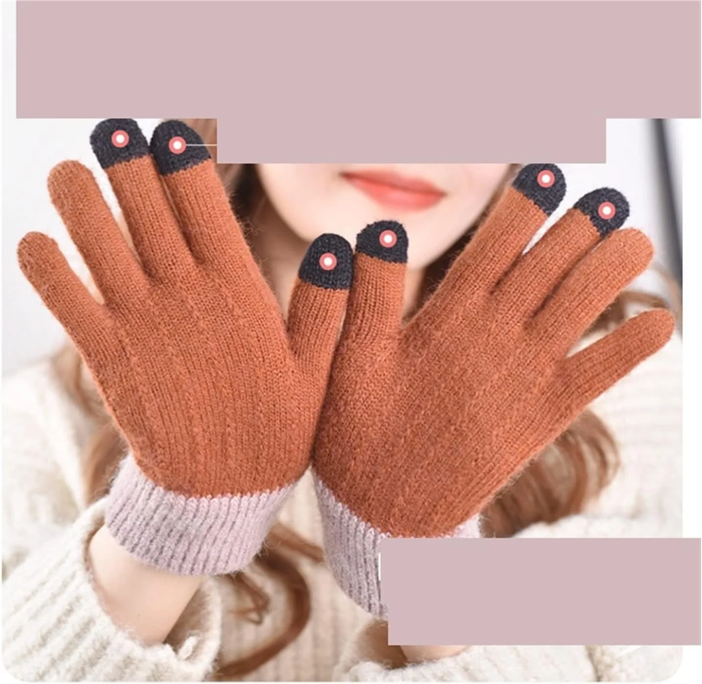 دستکش های پاییزی و زمستانی YWLETO، بافتنی عمده فروشی، صفحه لمسی، عایق مخملی، مناسب اسکی در فضای باز، دستکش مردانه و زنانه دستکش های پاییزی و زمستانی YWLETO، بافتنی عمده فروشی، صفحه لمسی، عایق مخملی، مناسب اسکی در فضای باز، دستکش مردانه و زنانه