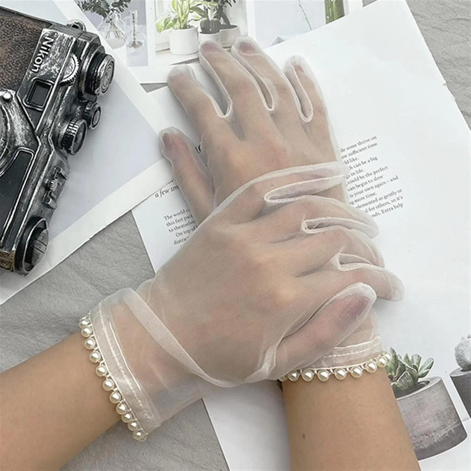 دستکش های توری صفحه لمسی YWLETO، دستکش و نیم انگشتی لباس تابستانی زنانه