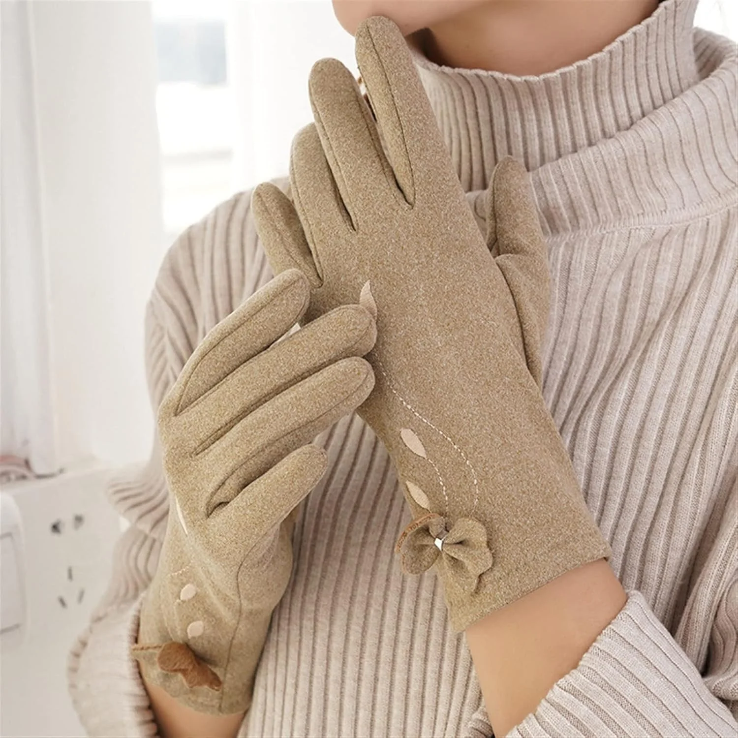 دستکش های زمستانی زنانه YWLETO دستکش های گرم صفحه لمسی ضخیم شده ضد باد سواری دانشجویی دستکش های دوست داشتنی برای زنان دستکش های زمستانی زنانه YWLETO دستکش های گرم صفحه لمسی ضخیم شده ضد باد سواری دانشجویی دستکش های دوست داشتنی برای زنان
