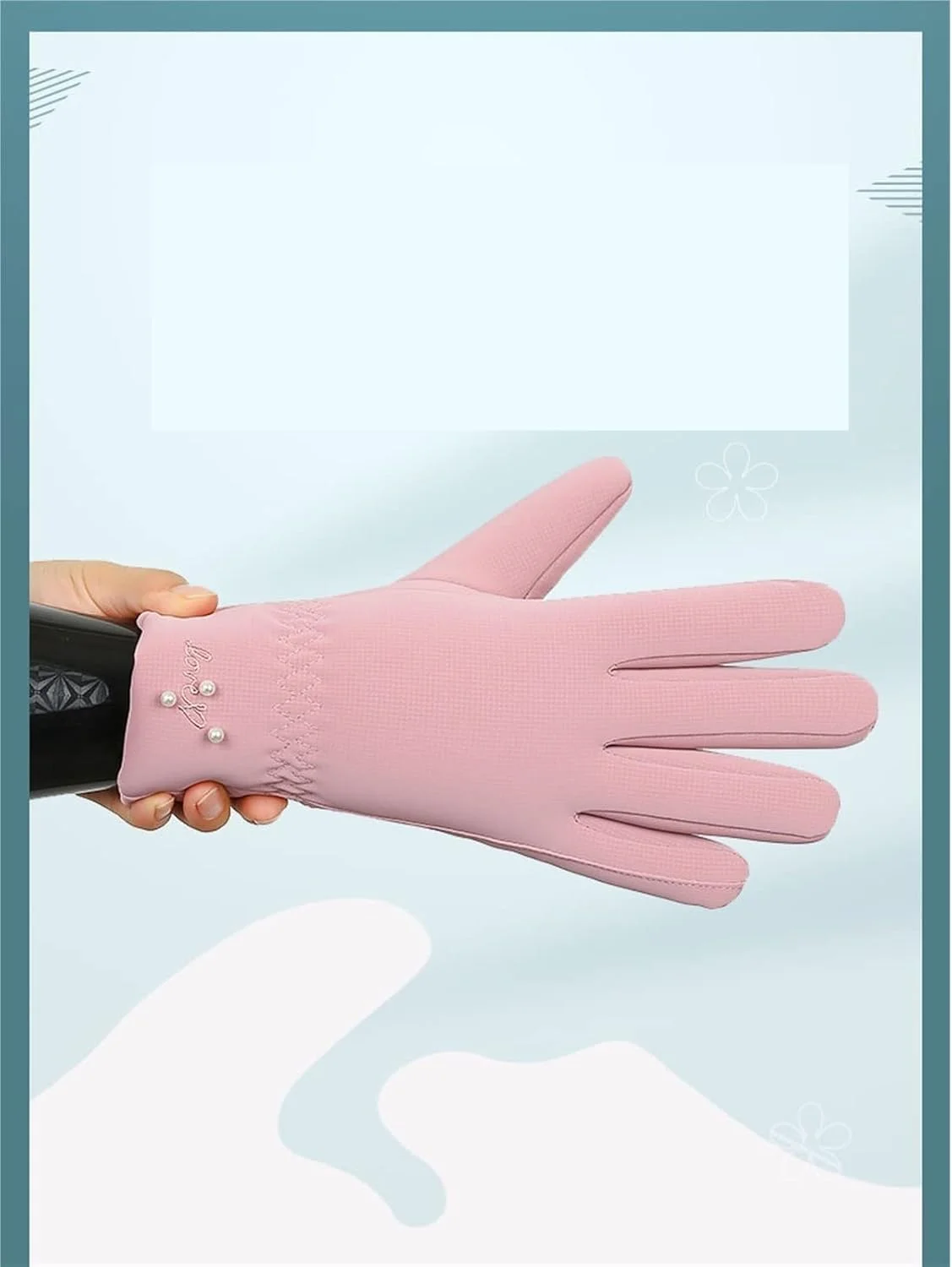 دستکش های گرم YWLETO زنانه زمستانی مخملی ضخیم شده ضد باد و ضد سرما دستکش های صفحه لمسی رانندگی دوچرخه سواری در فضای باز برای زنان