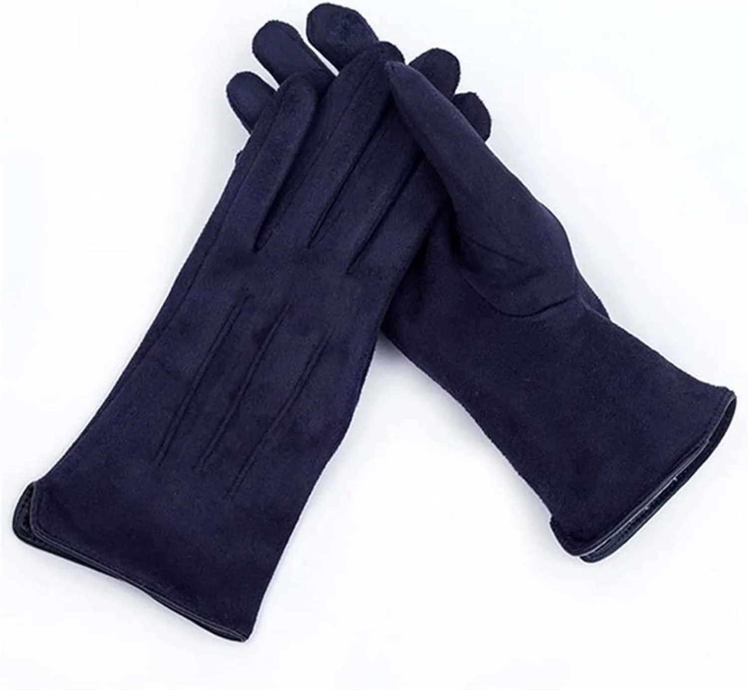 YWLETO دستکش های زمستانی زنانه پشمی ضخیم گرم، دستکش های تمام انگشتی ضد باد مناسب رانندگی و استفاده از صفحه لمسی. دستکش های زنانه (رنگ: Hortel، سایز: تک سایز)