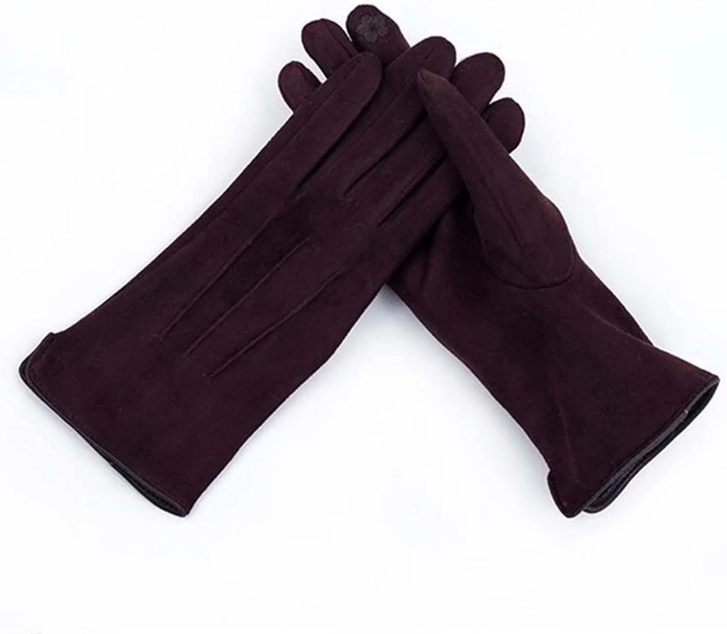 YWLETO دستکش های زمستانی زنانه پشمی ضخیم گرم، دستکش های تمام انگشتی ضد باد مناسب رانندگی و دارای قابلیت لمس صفحه نمایش. دستکش های بدون انگشت برای زنان (رنگ: Hortel، سایز: تک سایز)