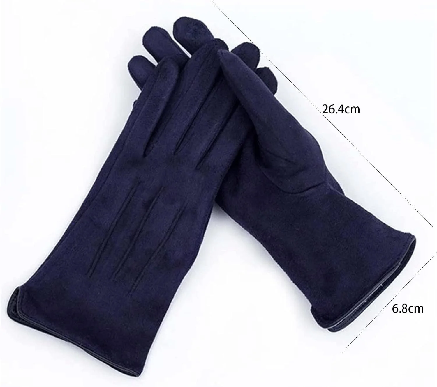 YWLETO دستکش های زمستانی زنانه پشمی ضخیم گرم، دستکش های تمام انگشتی ضد باد مناسب رانندگی و دارای قابلیت لمس صفحه نمایش. دستکش های بدون انگشت برای زنان (رنگ: Hortel، سایز: تک سایز)