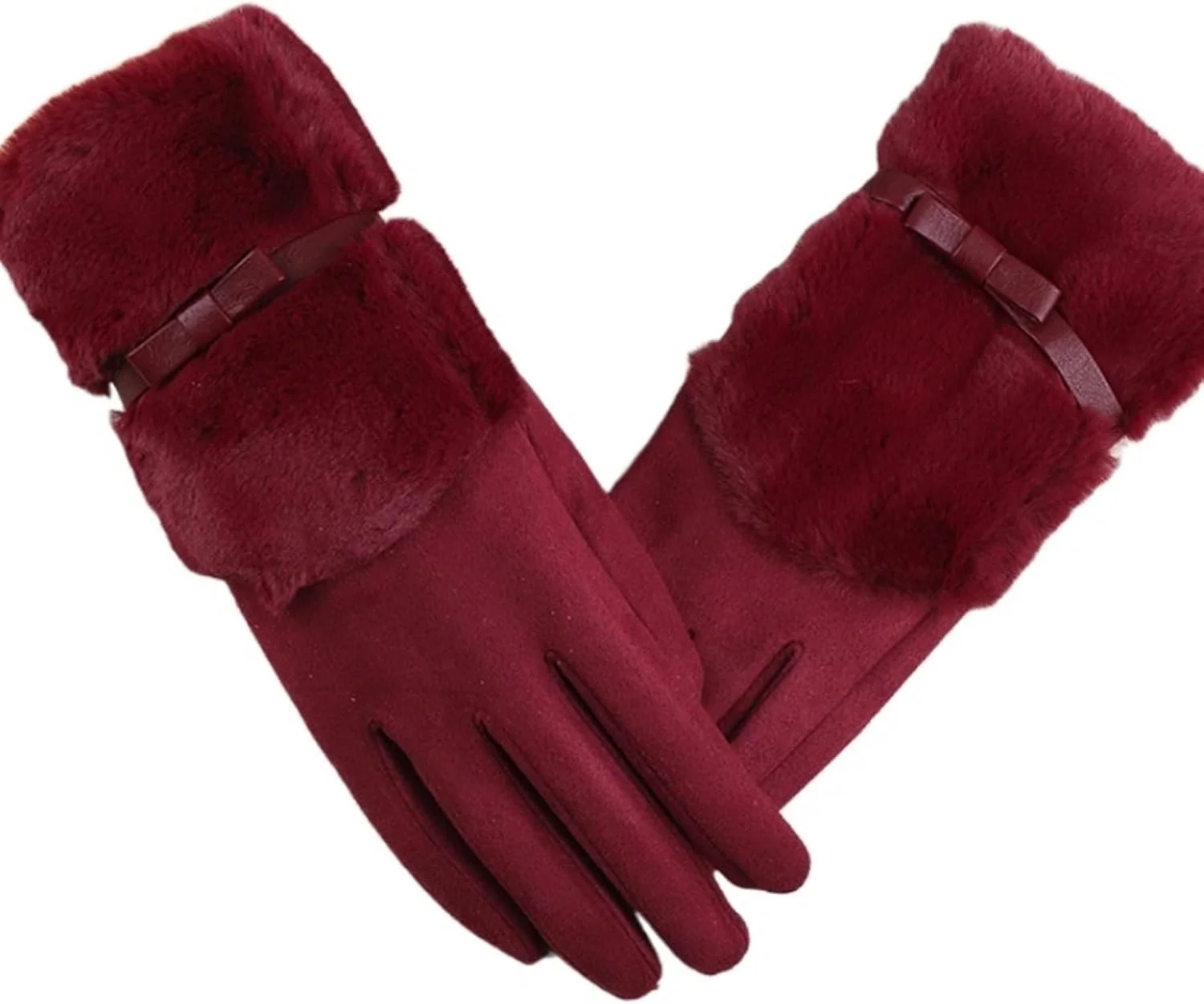دستکش های لمسی زنانه YWLETO مناسب پاییز و زمستان، دستکش های ضخیم و گرم پشمی برای دوچرخه سواری در فضای باز