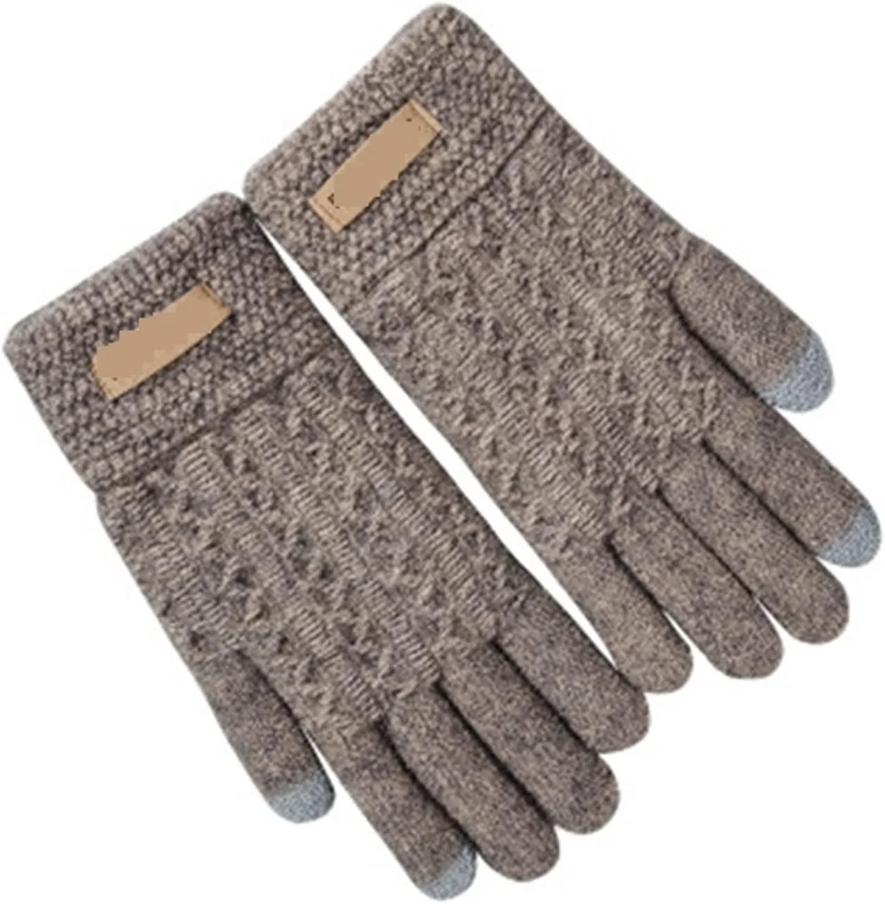 دستکش های پشمی ضخیم زمستانی YWLETO دستکش های گرم تمام انگشتی لمسی الاستیک ضد لغزش برای بانوان
