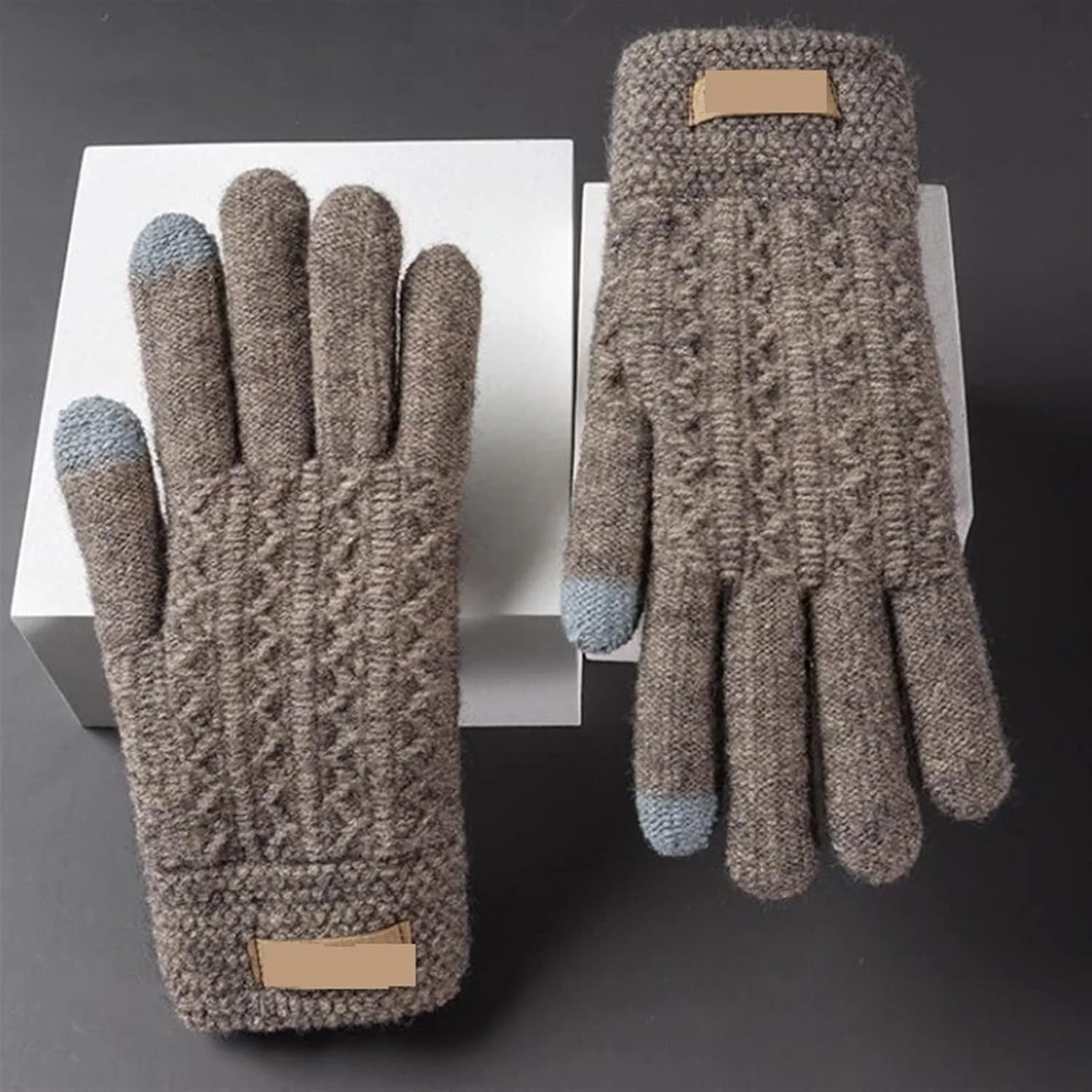 دستکش های پشمی ضخیم زمستانی YWLETO دستکش های گرم تمام انگشتی لمسی الاستیک ضد لغزش برای بانوان دستکش های پشمی ضخیم زمستانی YWLETO دستکش های گرم تمام انگشتی لمسی الاستیک ضد لغزش برای بانوان