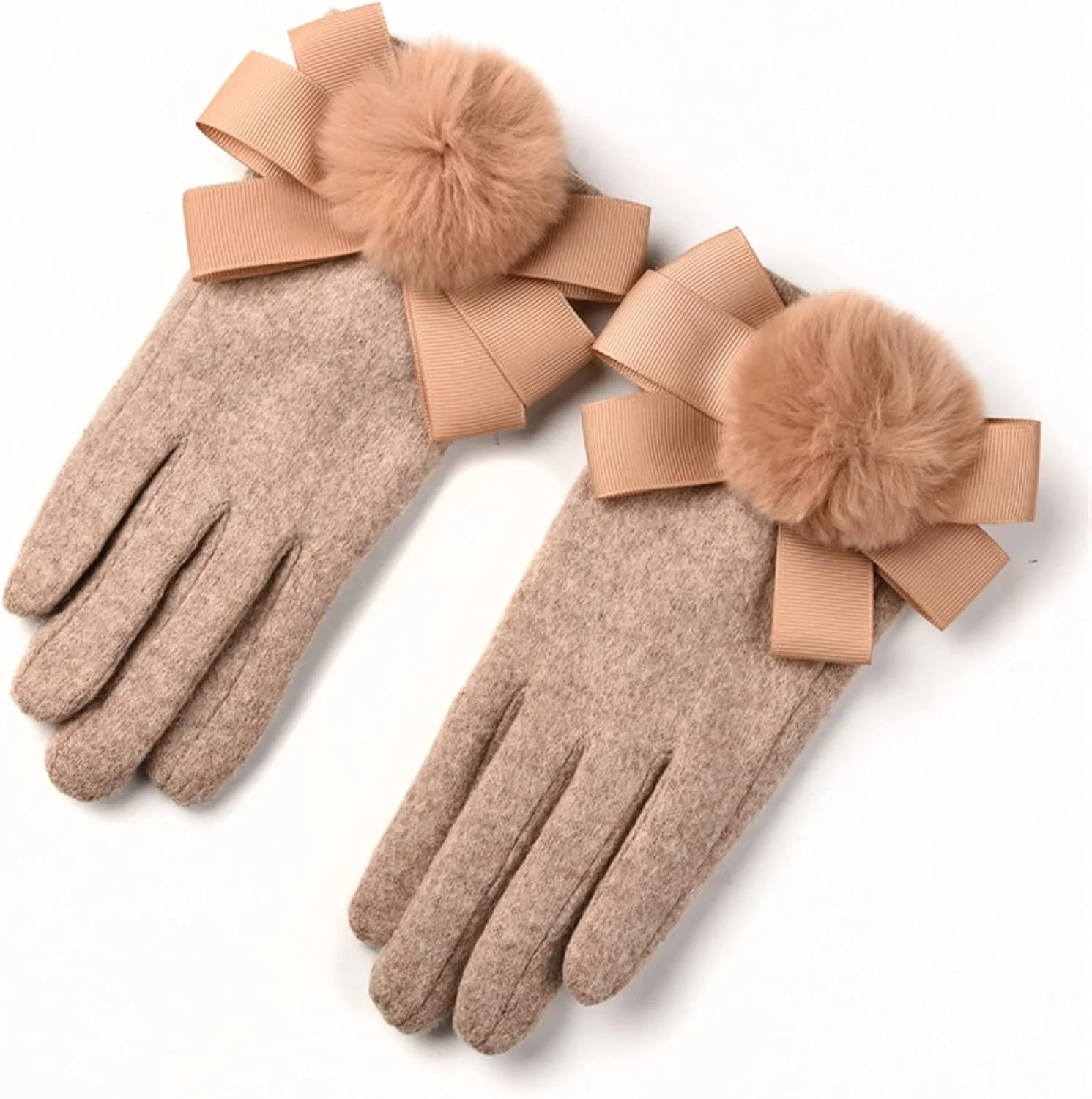 دستکش های زنانه YWLETO مناسب فصل زمستان، دارای قابلیت استفاده از صفحه لمسی، دستکش های ضخیم و گرم مناسب برای دوچرخه سواری و رانندگی