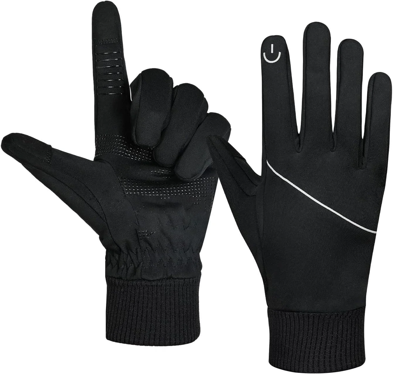 دستکش های حرارتی زمستانی YWLETO، دستکش های گرم ضد باد با صفحه لمسی برای رانندگی، دوچرخه سواری، سوارکاری، دویدن، مناسب برای مردان و زنان (رنگ: Hortel، سایز: متوسط)