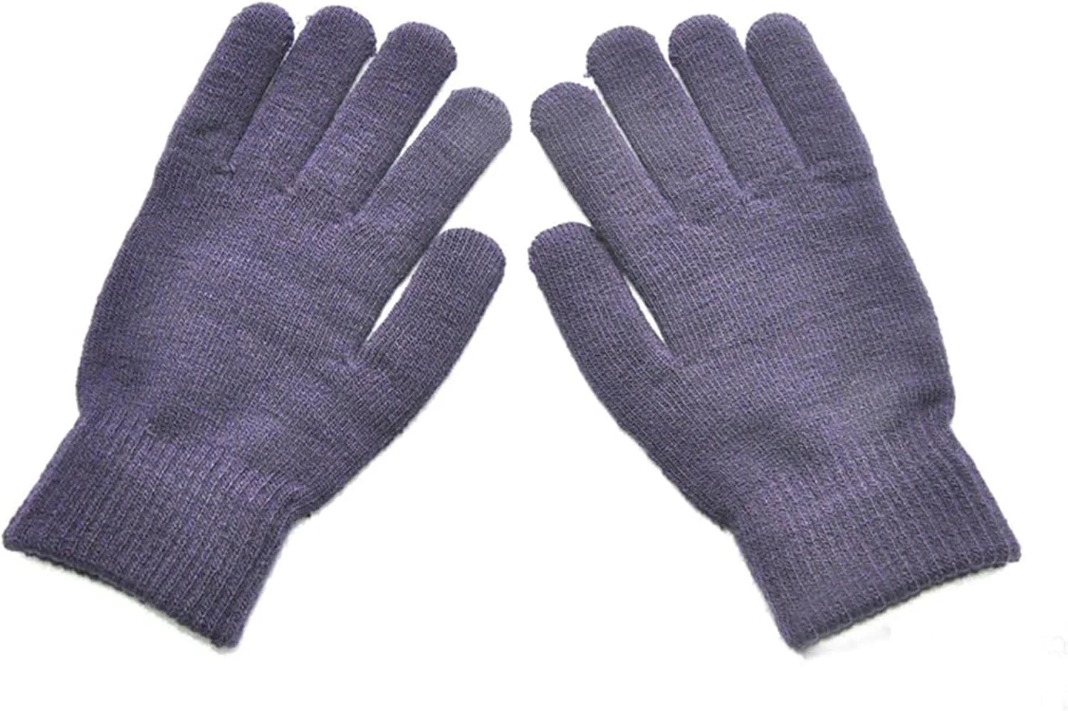 دستکش های ضخیم و گرم YWLETO، دستکش های بافتنی زمستانی برای دوچرخه سواری و رانندگی، دستکش های پشمی مردانه و زنانه، دستکش های تمام انگشتی، دستکش های نخی یکدست برای زنان (رنگ: Hortel)
