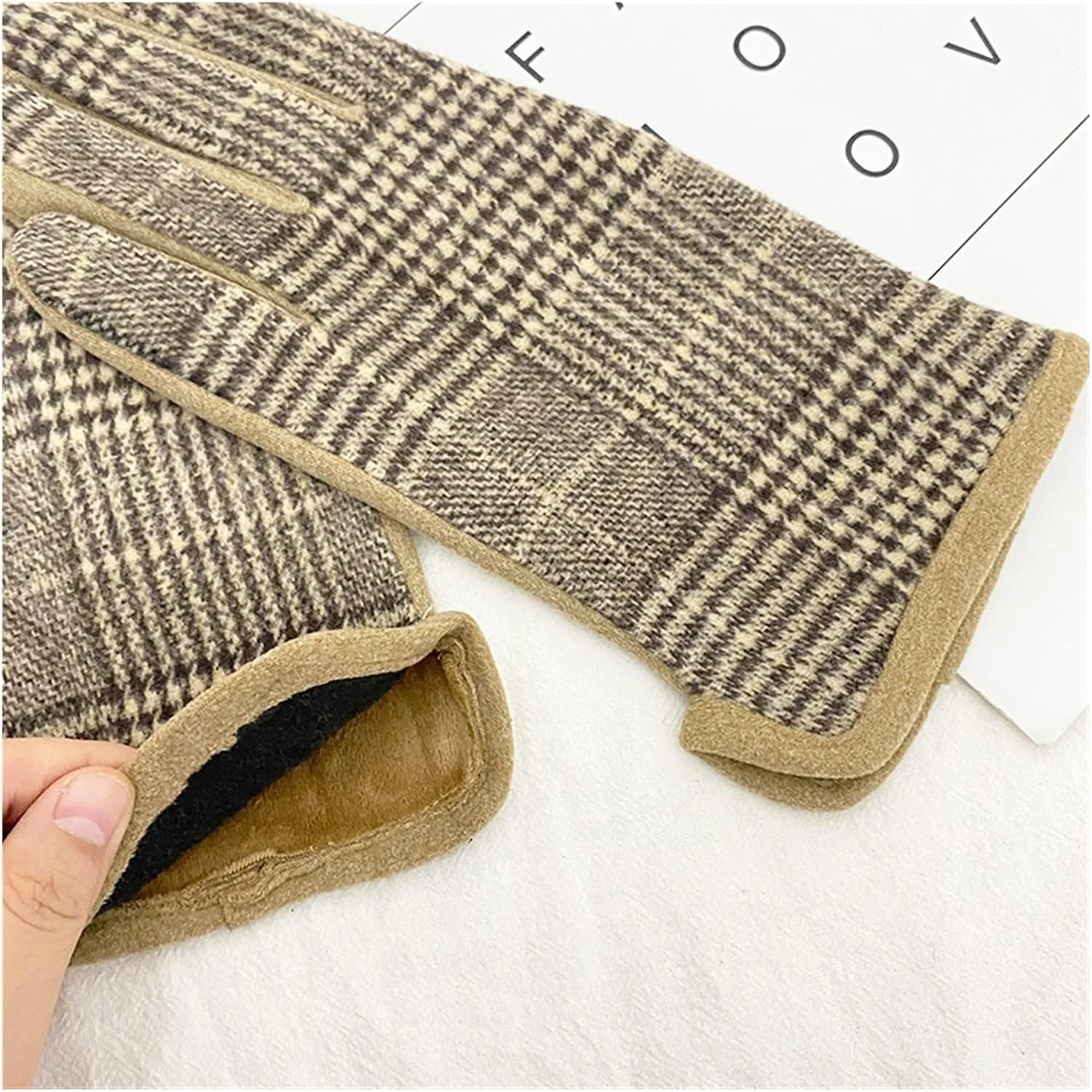 دستکش های زنانه YWLETO دستکش های حرارتی دوتایی زمستانی زنانه هدایای کریسمس دستکش های حرارتی مربعی فضای باز برای زنان