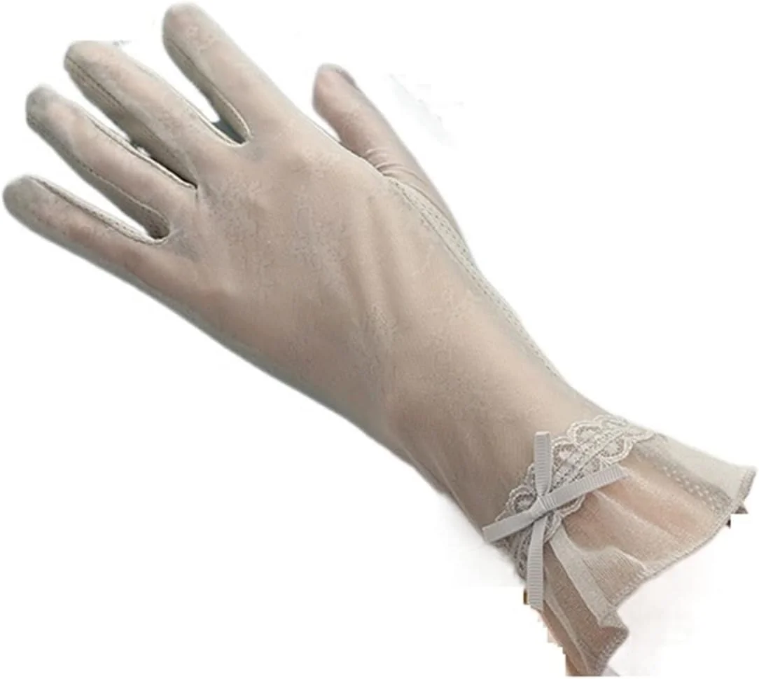 YWLETO Long Sunscreen Gloves Women's Short Non Slip Outdoor Riding Gloves For Driving Mittens for Women
