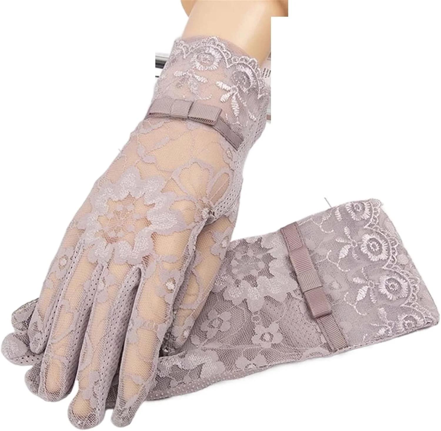 YWLETO Women's Sunscreen Gloves Women's Outdoor Riding And Driving Touch Screen Gloves In Spring And Summer Mittens for Women