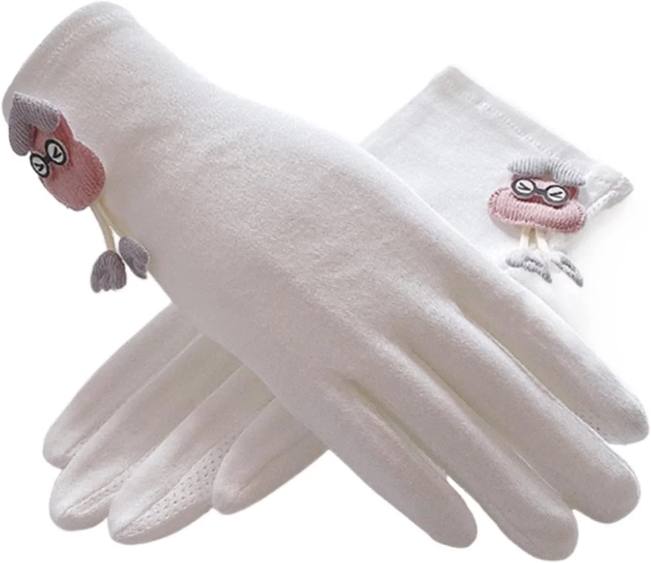 دستکش ضد آفتاب YWLETO زنانه مناسب تابستان، بهار و پاییز، کوتاه، سبک، تنفسی، مناسب رانندگی و موتورسواری، ضد لغزش و دارای قابلیت استفاده از صفحه لمسی برای بانوان