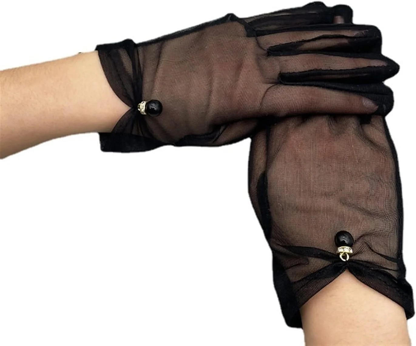 دستکش های تابستانی YWLETO زنانه، دستکش های کوتاه رانندگی ضد آفتاب، دستکش های نازک و کشی، نیمه انگشتی زنانه