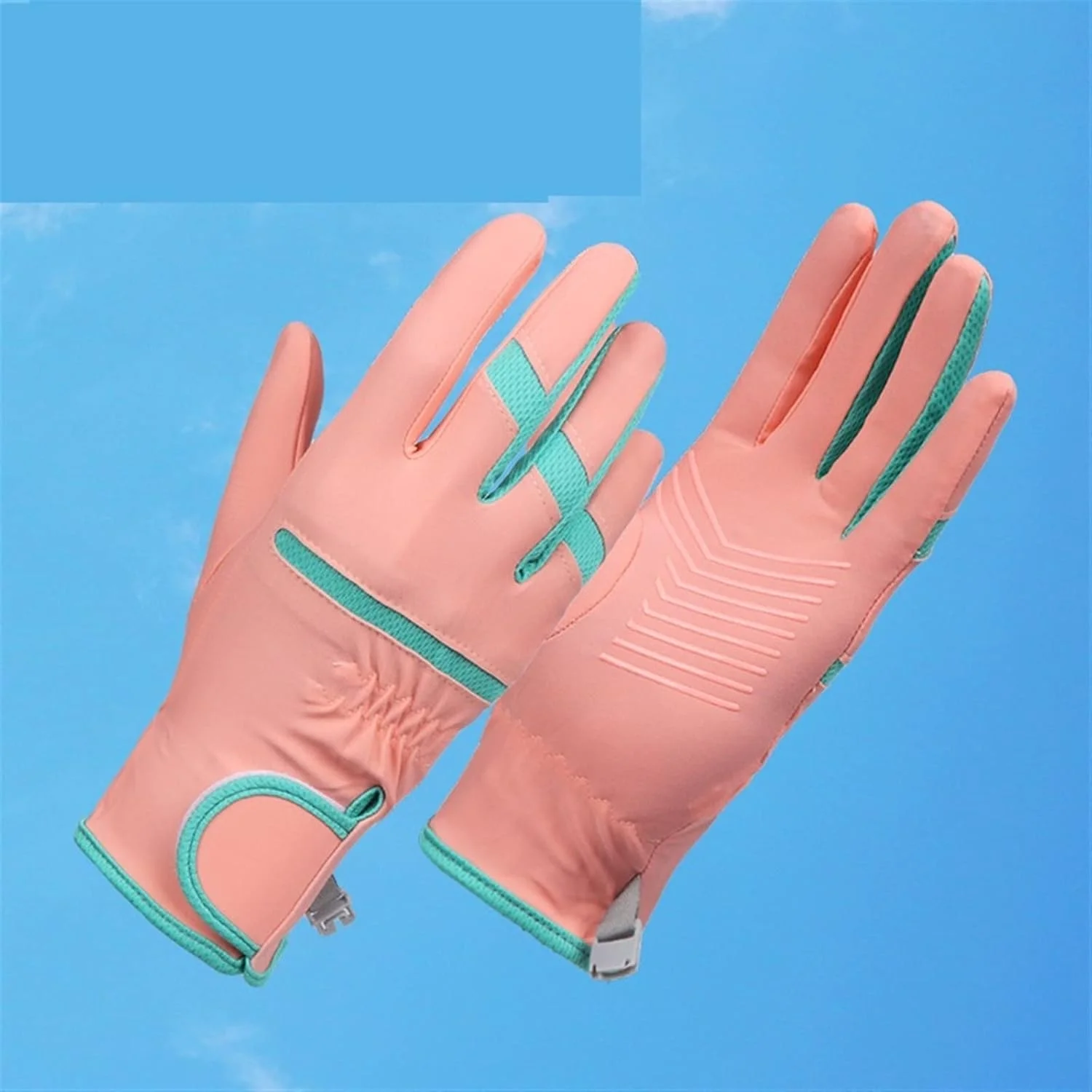 دستکش های ضد آفتاب YWLETO زنانه تابستانی نازک ابریشم یخی رانندگی در فضای باز دستکش های نازک صفحه لمسی زنانه