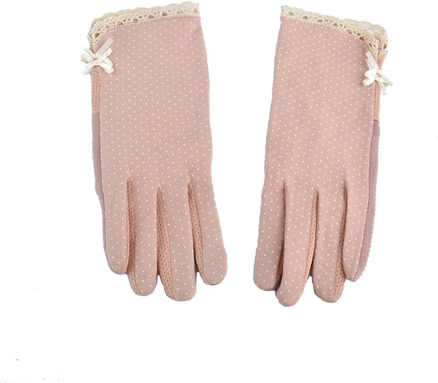 دستکش های ضد آفتاب YWLETO مناسب رانندگی در بهار، پاییز و تابستان، دستکش های نازک ضد لغزش زنانه، نیم دستکش های کوتاه زنانه