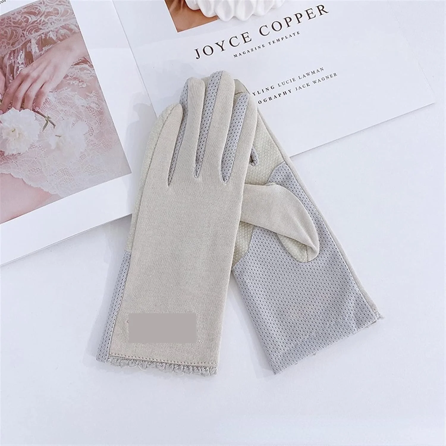 دستکش ضد آفتاب YWLETO زنانه برای بهار، پاییز و تابستان، نازک، ضد لغزش، دارای قابلیت استفاده از صفحه لمسی برای رانندگی، دوچرخه سواری و دستکش های کوتاه تنفسی زنانه