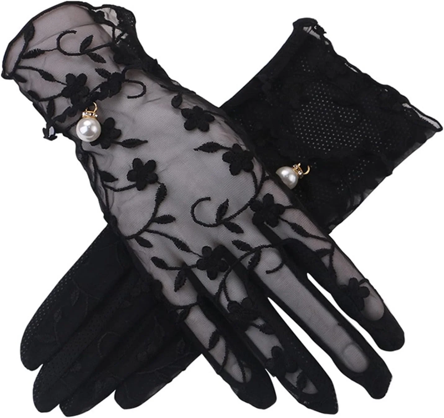 دستکش های زنانه تابستانی YWLETO، ضد لغزش، تنفسی، مناسب دوچرخه سواری، دستکش های انگشتی باز زنانه