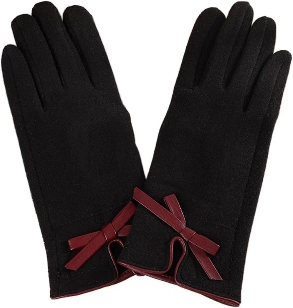 دستکش های گرم YWLETO مناسب پاییز و زمستان، دخترانه، مخملی و ضخیم، ضد سرما و دارای قابلیت استفاده از صفحه لمسی برای رانندگی و موتورسواری، مناسب بانوان