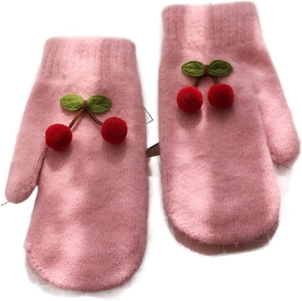 دستکش های دانشجویی مخمل YWLETO طرح گیلاس دولایه گرم مناسب آقایان و بانوان برای دوچرخه سواری در پاییز و زمستان