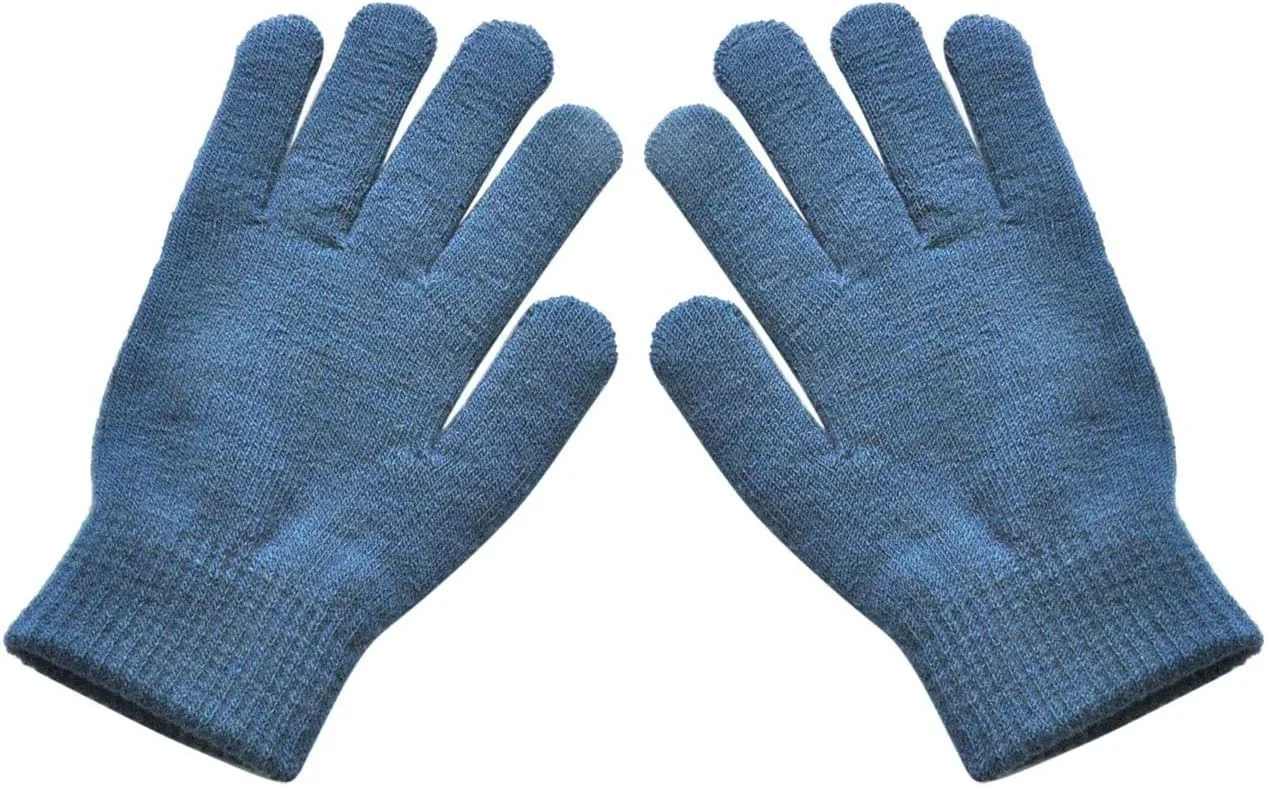 دستکش های استریت ور YWLETO زنانه زمستانی تمام انگشتی گرم کننده دست بافتنی پشمی دستکش های پشمی گرم زمستانی برای زنان (رنگ: Hortel)