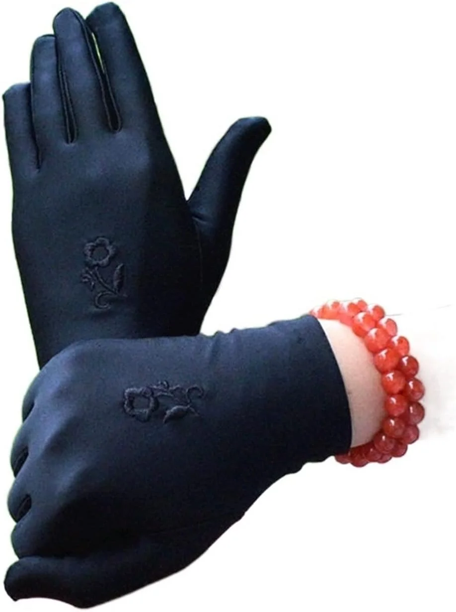 دستکش های نازک ضد آفتاب زنانه YWLETO مناسب بهار، پاییز و تابستان - دستکش های کوتاه، دستکش های کشی، دستکش های بدون انگشت زنانه