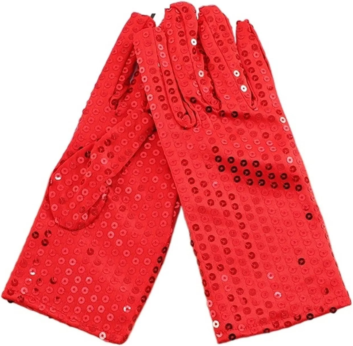 دستکش پولکی درخشان YWLETO زنانه، دستکش های نازک زنانه، دستکش های پولکی بدون انگشت زنانه