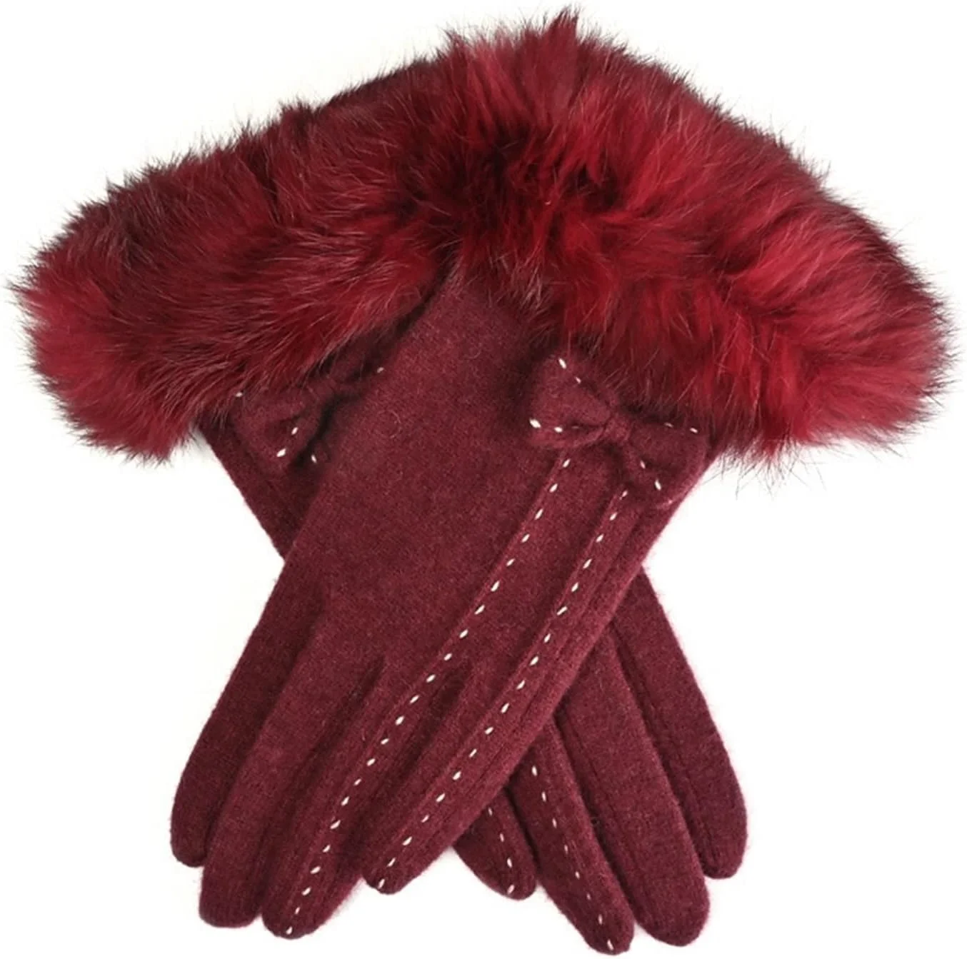 دستکش های انگشتی جدا شونده لمسی YWLETO مناسب پاییز و زمستان، دستکش های گرم زنانه مناسب فصل زمستان