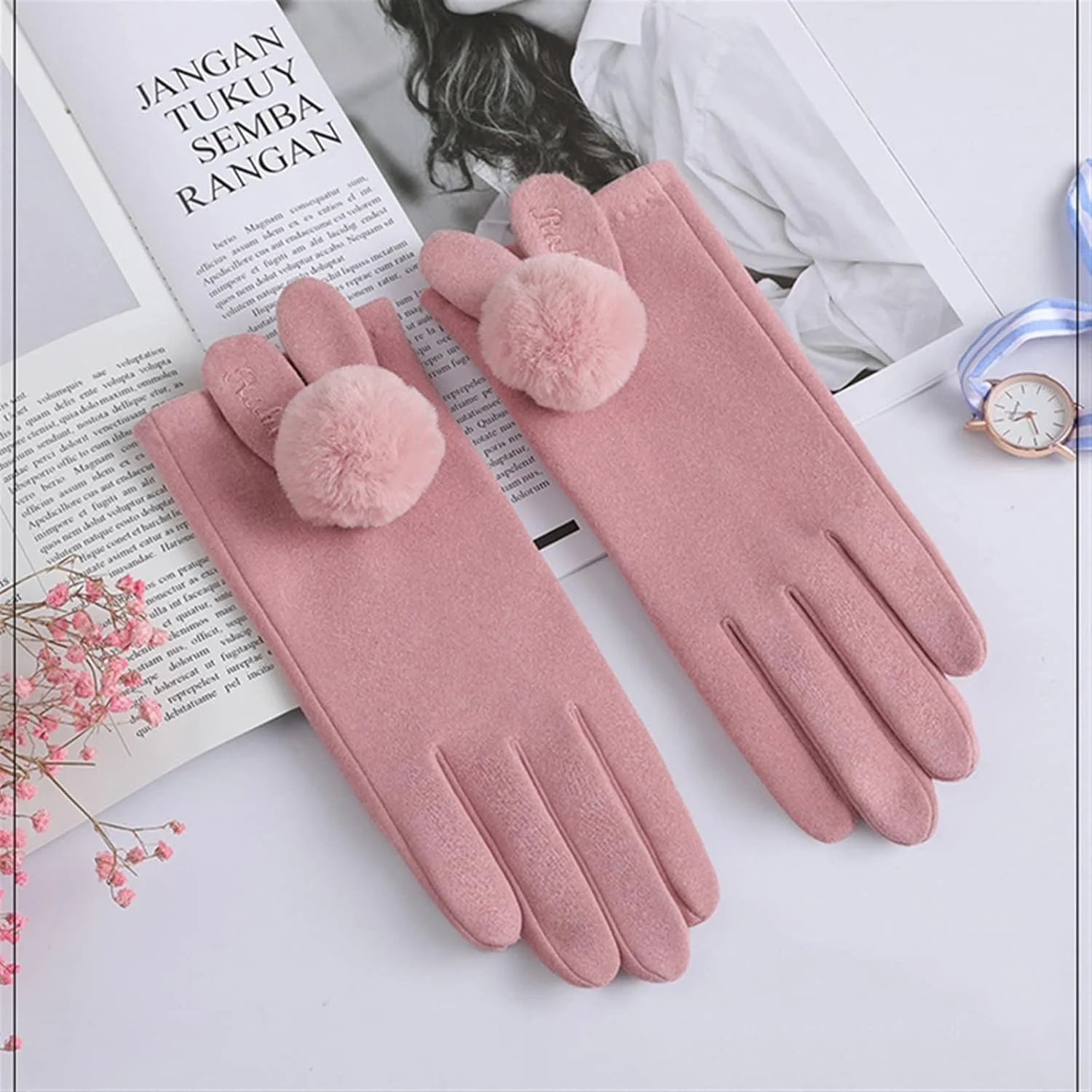 دستکش های گرم YWLETO زنانه ضد باد مناسب رانندگی و استفاده در فضای باز با قابلیت لمس صفحه نمایش