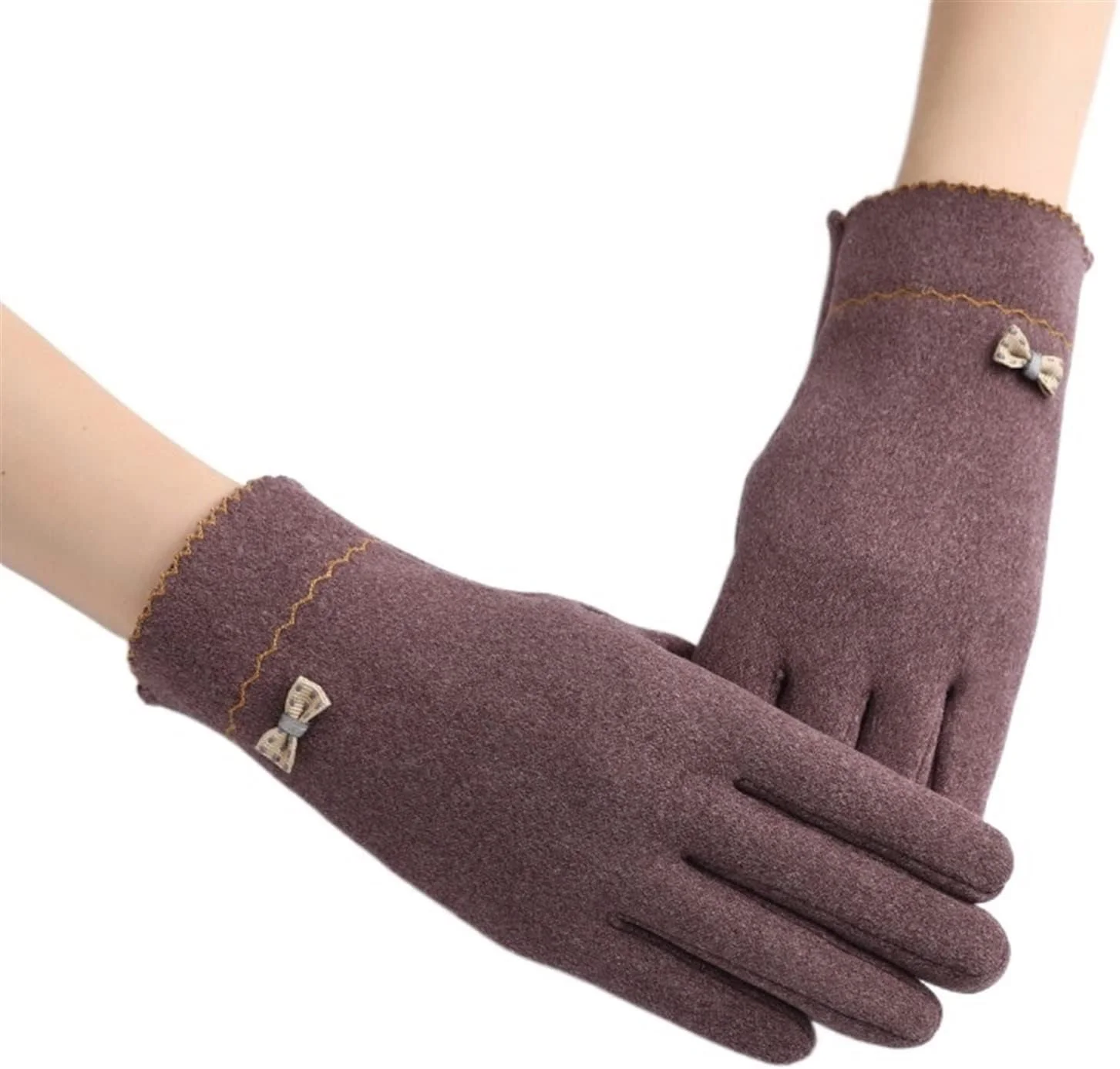 دستکش های گرم و نرم YWLETO زنانه، دستکش های نرم صفحه لمسی گرم زنانه، دستکش های بدون انگشت زنانه