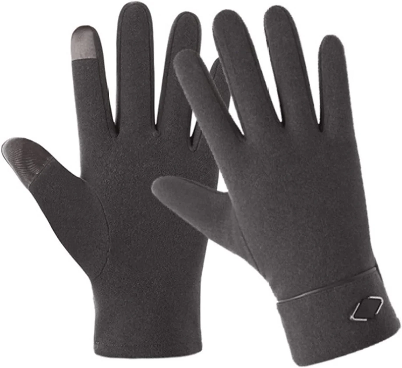 دستکش های زمستانی مردانه YWLETO گرم، دارای صفحه لمسی، لایه داخلی مخملی، نازک، مناسب برای فضای باز، ضد باد، الاستیک و ضد لغزش. دستکش های بدون انگشت برای زنان (رنگ: Hortel)