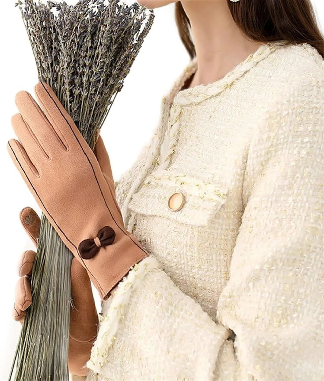 دستکش های گرم YWLETO زنانه مناسب ورزش های فضای باز، رانندگی در زمستان، دستکش های ضخیم لمسی زنانه دستکش های گرم YWLETO زنانه مناسب ورزش های فضای باز، رانندگی در زمستان، دستکش های ضخیم لمسی زنانه