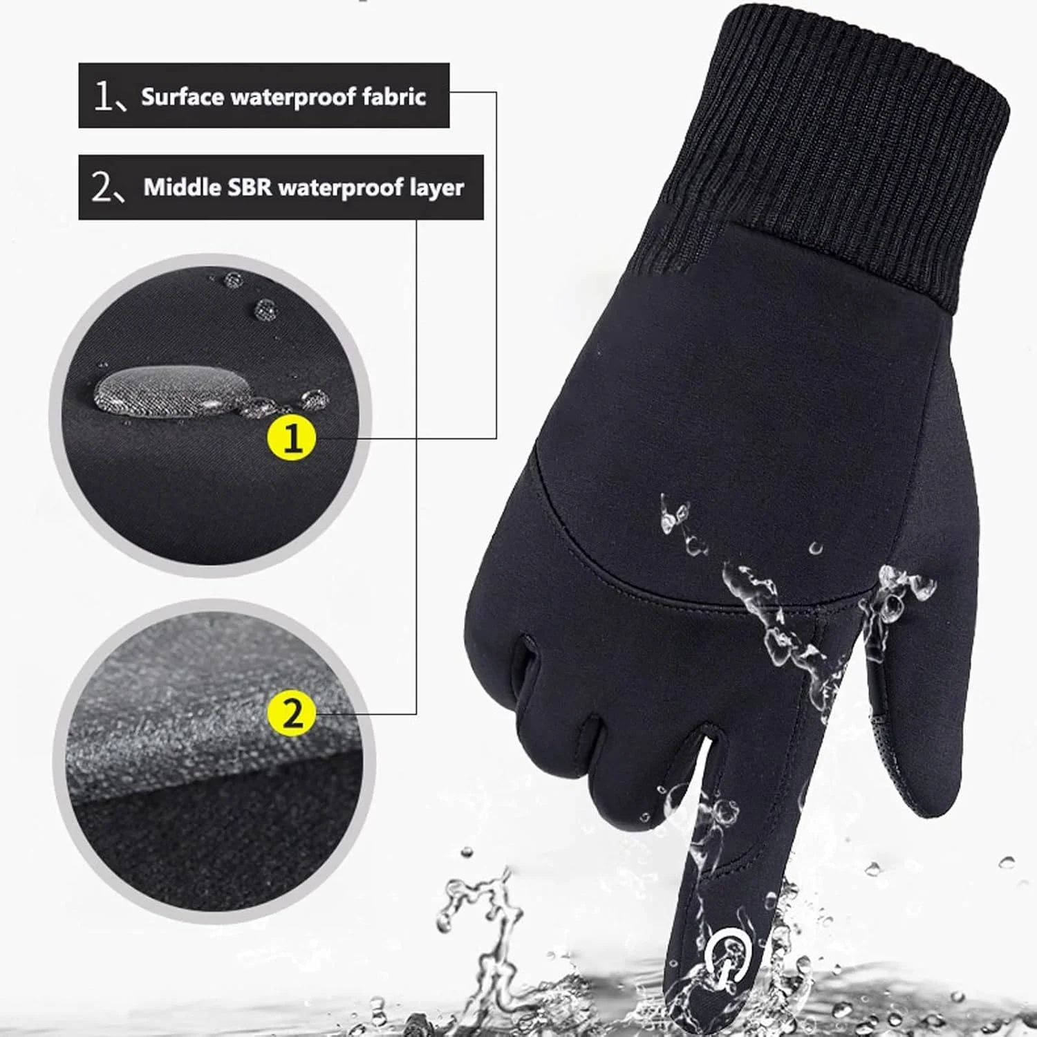 دستکش های ورزشی فضای باز YWLETO دستکش های رانندگی مردانه صفحه لمسی دستکش های اسنوبرد موتور سیکلت دستکش های اسکی ضد لغزش دستکش های پشمی گرم برای مردان دستکش های زنانه (رنگ: قهوه ای، سایز: متوسط)