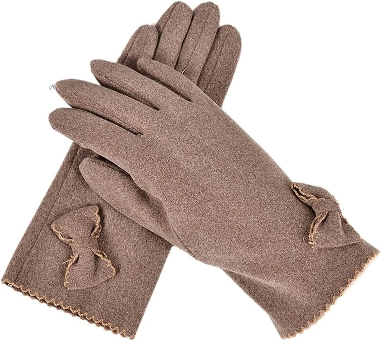 دستکش های زنانه YWLETO مناسب پاییز و زمستان، دستکش های گرم، زیبا، مناسب رانندگی و استفاده در فضای باز، دستکش های صفحه لمسی زنانه