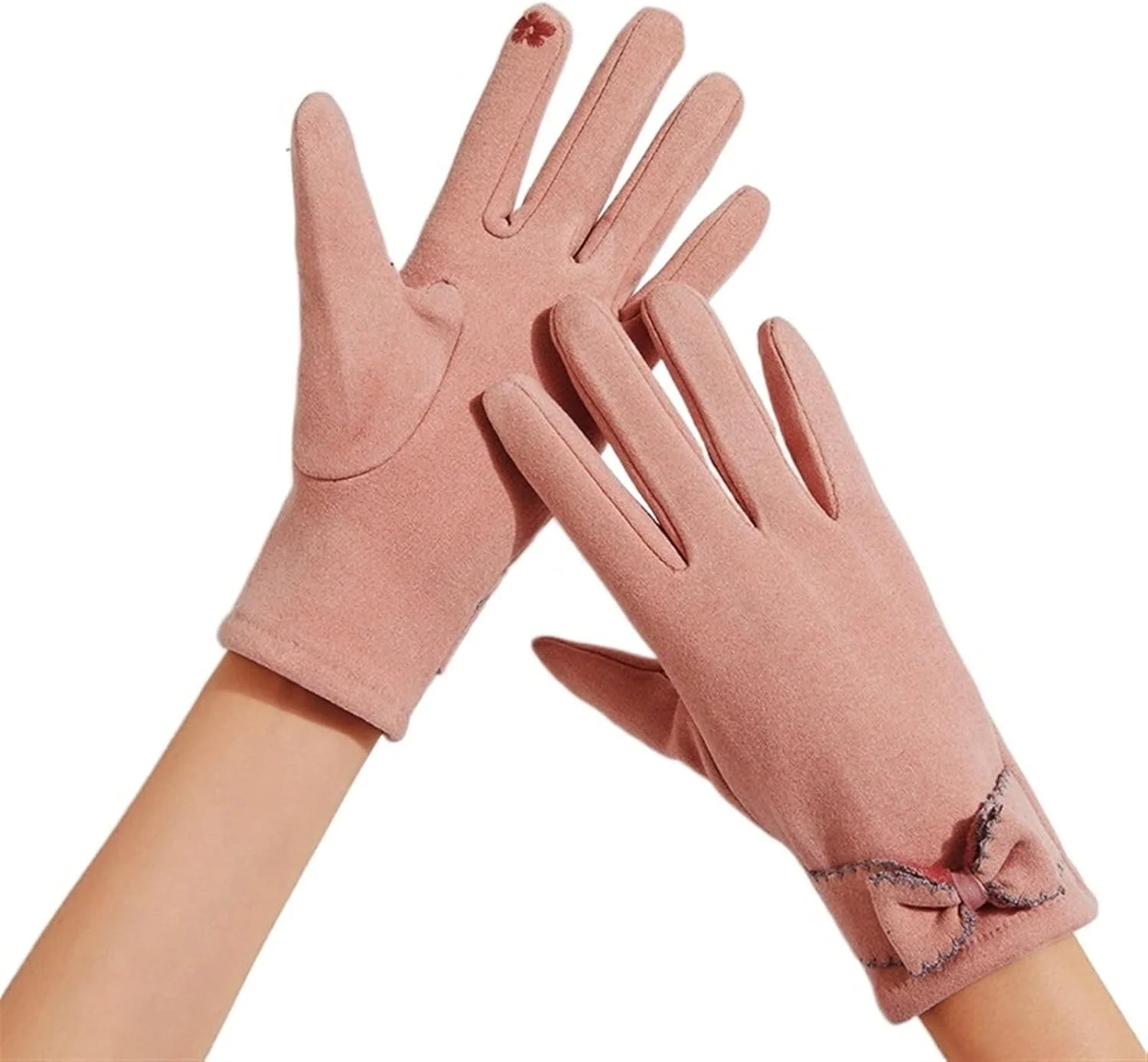 دستکش های زنانه YWLETO، دستکش های گرم زمستانی زنانه، دستکش های مخملی، دستکش های گرم مناسب رانندگی و دوچرخه سواری در فضای باز برای زنان